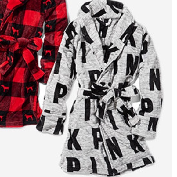 PINK Victoria's Secret Other - New Pink Victoria’s Secret Gray Robe XS/S